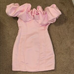 Pink Off-Shoulder Dress